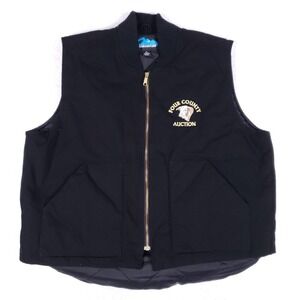 Tri-Mountain Four County Auction Canvas Vest XL Black
